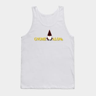 Gnome Alone Christmas Funny Holiday Elves Tank Top